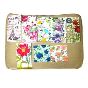 Lot 8 New Paper Napkin Assortment Floral Paris For Decoupage Large 16x13 & 9.5